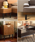 Rock Solid Metal Replacement Furniture Legs With Quick Five To Nine Inch Adjustable Height Range Badass Eight Hundred Pound Heavy Load Support For Couches And Beds Pair on various furniture pieces.