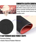 Large Extended Gaming Mouse Pad With Stitched Edges 31.5 By 15.7 Inches, Non Slip Waterproof Rubber Base, Smooth Tracking Surface