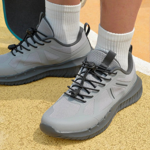 No Tie Shoelaces 2 Pack Elastic Bungee Laces With Adjustable Lock System For Kids And Adults Sneakers Perfect For Quick Slip On And Off Everyday Gym Golf Trail Run Black On Black on gray sneakers