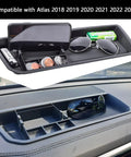 Interior Dashboard Storage Box Organizer Tray For Atlas 2018 2019 2020 2021 2022 2023 Center Console With Five Compartments Rubber Phone Stand