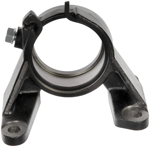 Heavy Duty Passenger Side CV Axle Shaft Support Bearing Bracket with black finish, designed for steady steering and smooth performance.