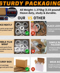 Comparison of sturdy packaging vs weak box for Trailer Axle Hub Bearings Kit For 3500 Lbs 1 3 8 Inch To 1 1 16 Inch D Style Tapered Spindles