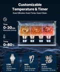 40kHz 30L Ultrasonic Cleaner With Digital Display And 480W Stainless Steel Heavy Duty Pro Grade Cleaning Machine For Carburetors Watch Parts Airbrush Tips And Small Hardware Includes Cleaning Basket For Deep Precise Cleaning, adjustable time and temp