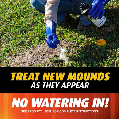 Fire Ant Killer For Outdoors No Watering Needed Kills Queens Mound Treatment 12 Oz Bottle Used on New Ant Mound