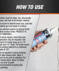 Instructions for ElastoPatch Smooth Flexible Patching Compound White 10.1 Oz Crack Filler For Drywall Plaster Stucco application.