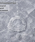 Close-up of Premium Waterproof Marble Peel And Stick Wallpaper Slick Self Adhesive Decor Rolls showing built-in waterproof layer.