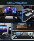 Extra Large Gaming Mouse Pad 31.5 By 15.7 Inch Desk Mat With Non Slip Rubber Base Waterproof Edges Setup Display