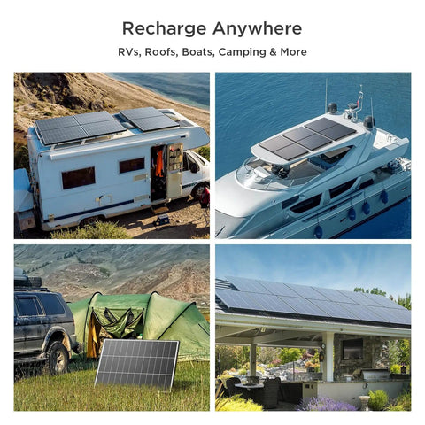 N Type 100W Solar Panel With 25 Percent Efficiency Monocrystalline PV Module For RV Van Marine And Off Grid 12V Systems