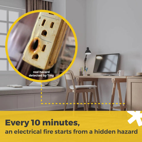 Electrical Fire Prevention Sensor And Yearlong Home Service, Cuts Fire Risk Up To 80 Percent, Residential Use Only, installed in room