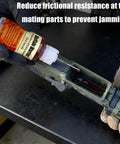 Applying All Weather Gun Grease And Lubricant Pro Grade High Viscosity Synthetic Formula That Stays Slick From Minus 70 To 400 Degrees Includes Precision Needle Applicator One Fluid Ounce to firearm