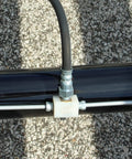 Durable Rubber Brake Hose 3/16 Inch ID By 18 Inch Length With 3/8-24 Male To Female Swivel Fittings DOT Approved SAE J1401 installed