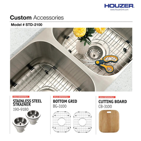 31 Inch Undermount Stainless Steel Kitchen Sink With Fifty Fifty Double Bowls Durable 18 Gauge T 304 Rust Resistant Easy Install