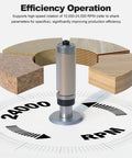 Top And Bottom Bearing Flush Trim Router Bits Set 1/4 Inch Shank For Laminate And Template Work, cutting efficiency illustration