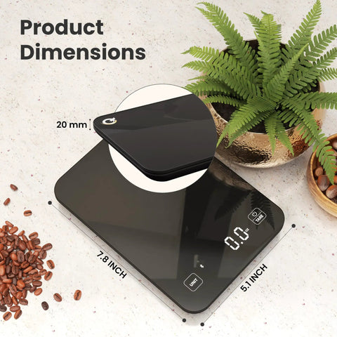 Smart Food Scale With Nutritional Calculator Waterproof LED Display Digital Kitchen Scale for Weight Loss on counter top