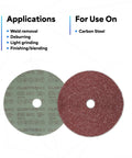 Cubitron II 982C Fibre Disc 36 Plus Grade Coated Ceramic Brown 7 Inch By 7/8 Inch Pack Of 25 High Performance Self Sharpening Abrasive