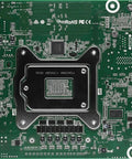 Compact Mini ITX Server Motherboard Supports X570 Chipset And Ryzen 5000 Processors with rugged circuit design view.