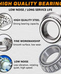 Trailer Axle Hub Bearings Kit With 2.44 Inch Dust Caps And Seals For 5200 To 6000 Lbs Trailers Tapered Spindle D42 quality