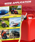 No Nonsense Portable Fuel Transfer Pump With Hand Trigger Nozzle For Quick Stop And Precise Flow, diverse vehicle use