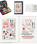 Embroidery Stitch Book Kit With 106 Patterns, Complete Toolkit And Step By Step Tutorial For Beginners And Embroidery Enthusiasts