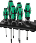 Torx Screwdriver Set With Kraftform Plus Handle And Rack 6 Piece Includes Torx Drive Tips And Handy Tip Size Markings