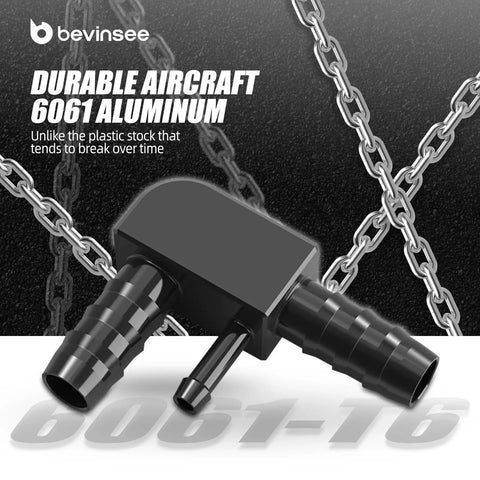 Beefed-Up Aluminum Vacuum Hose F Connector For M54 BMW Engines E39 E46 Z3, CNC Machined Anodized, Durable Aircraft 6061 Aluminum
