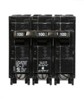 Front view of 100 Amp Three Pole 240 Volt Type QPH Circuit Breaker With 22kA Interrupting Rating Plug In For Siemens PL And ES Load Centers