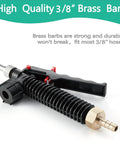 36 Inch Sprayer Wand Replacement With Adjustable Universal Fit No Bend Design Three Eighths Brass Barb