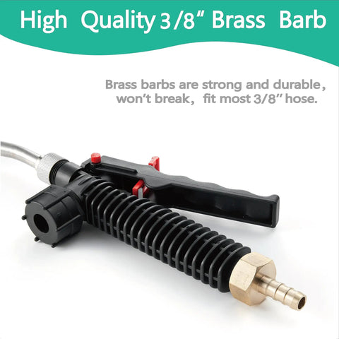 36 Inch Sprayer Wand Replacement With Adjustable Universal Fit No Bend Design Three Eighths Brass Barb