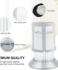 Replacement Vacuum Filters For Zing AeroSwift And PowerForce Bagless Canister Vacuums showing filter design features