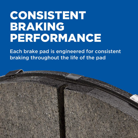 Brake QuickStop ZX1425 Disc Brake Pad Set close-up showing even wear for reliable daily driving performance.