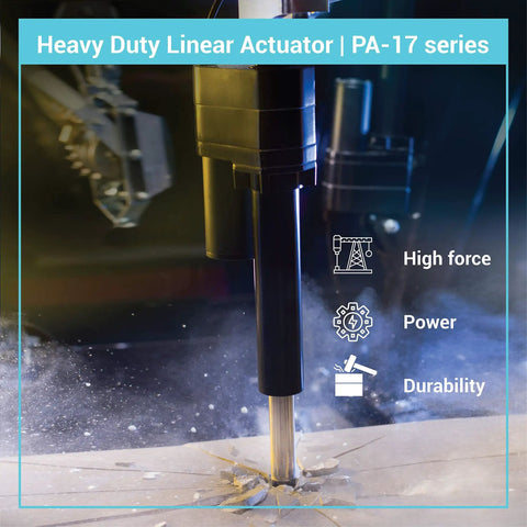 12V High Force Linear Actuator With 14 Inch Stroke 2000 Lbs Push Pull Beefy Heavy Duty Industrial Grade With Feedback Potentiometer