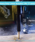 12V Beefy Heavy Duty Linear Actuator With 12 Inch Stroke, 2000 Lbs Max Force, IP65 Sealed, Feedback Potentiometer, industrial use