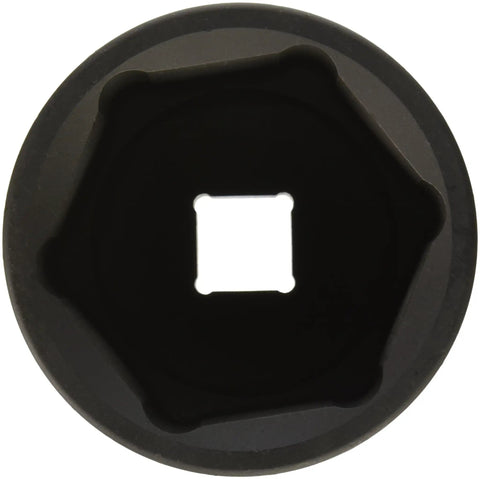Top view of 1 Inch Drive Deep Impact Socket Three Point Five Inch Deep Reach Built From Chrome Molybdenum Steel