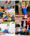 Go To First Aid Splint Kit With Four Sizes Malleable Splints And Two Medical Tapes In Durable Pouch for various emergency uses