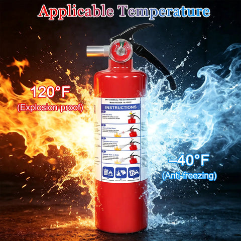 Solid Gear 2 Pack ABC Dry Chemical Fire Extinguisher 2.5 Lb Handles Any Flames From Kitchen Grease To Electrical Shorts Straight Up Keep Ya Covered With Fast Acting Defense Right In Your Garage Or Car