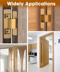 Four Point Five Inch Concealed Door Hinges For Invisible And Folding Doors Featuring One Ten Degree Swings shown in multiple applications.