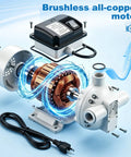 Heavy Duty Def Transfer Pump 110V Electric Fluid Pump 400W with brushless all-copper motor and electric cord.