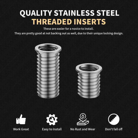 M11x2.0 Thread Repair Kit With Stainless Steel Inserts For Cars And Trucks, includes two insert sizes, 16.2mm and 28.2mm.