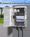 Heavy Duty ABS Electrical Enclosure Box 18.3 X 12.7 X 6.5 Inch showing internal wiring and weatherproof features.