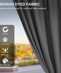 Close-up of premium dyed fabric with UV protection for 10x12 Ft Hard Top Aluminum Frame Gazebo With Double Roof Canopy For Patios Backyards Decks And Lawns Gray Built To Last With Curtains And Netting Weatherproof Metal Shelter For Outdoor Gatherings And Relaxing Moments.
