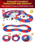 Awesome Spider Themed Race Track Toy With Flexible 212 Piece Car Track And Two Spider Cars STEM DIY Track Playset visible