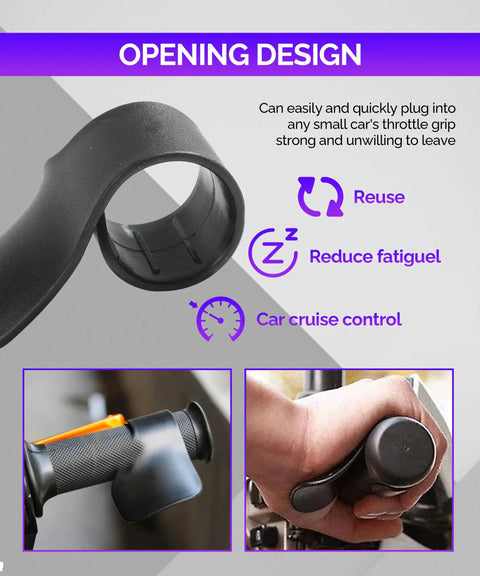 Motorcycle Cruise Control Throttle Assist Grips For Seven Eighths Inch Handlebars Palm Fit Rocker Rest Accelerator Aid