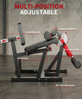Side view of Leg Extension And Curl Machine With 700 Lbs Capacity Four In One Home Gym, showing multi-position adjustment features.