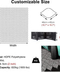 Permeable Geocell Grid System for Stabilization and Drainage Heavy Duty Polyethylene Grid for driveways shown in customizable size chart