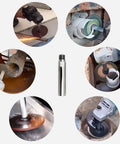 Built Like A Tank 5/8 Inch 11 Thread Angle Grinder Extension Shaft Set used in various workspaces for slick detailing.