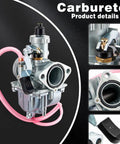 Carburetor Kit For Predator 212 And 224cc Engines With 26mm Throttle Assembly And Main Jets, showing detailed view of components
