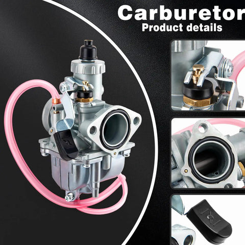 Carburetor Kit For Predator 212 And 224cc Engines With 26mm Throttle Assembly And Main Jets, showing detailed view of components