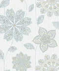 Gypsy Floral Blue Green Peel And Stick Wallpaper For Walls No Residue Removable And Repositionable DIY Friendly Rental Decor Roll