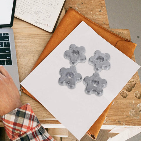 Upgrade Your Rig With These 6pcs Heavy Duty Aluminum Handwheels For Smooth Hexagonal Operation That Slays The Grip Game And Cuts Down Serious Hand Fatigue While You Flex Your Maintenance Muscle. 6 aluminum handwheels shown on paper