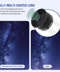 15mm Eyepiece For Telescopes With 5 Element Fully Multi Coated Optics, 52 Degree Field Of View, Classic Super Plossl Design